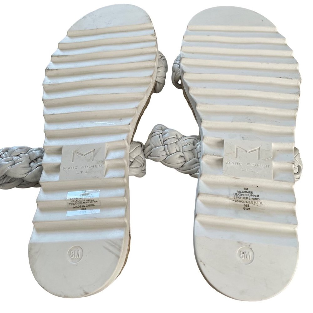 Marc Fisher Jaimee Braided Sandal Size 8 - image 6